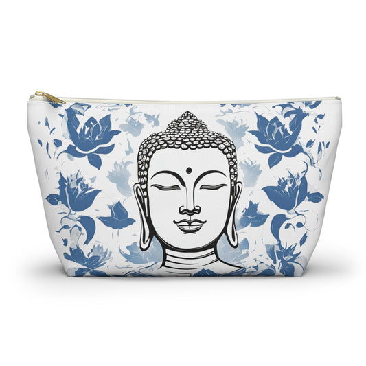 Zen Blue Lotus Buddha Pouch w T-bottom