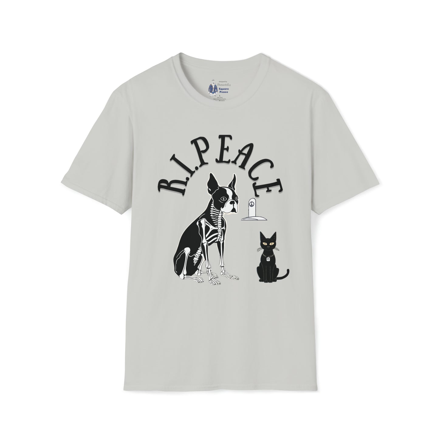 R.I.Peace Boston Terrier T-Shirt for Halloween