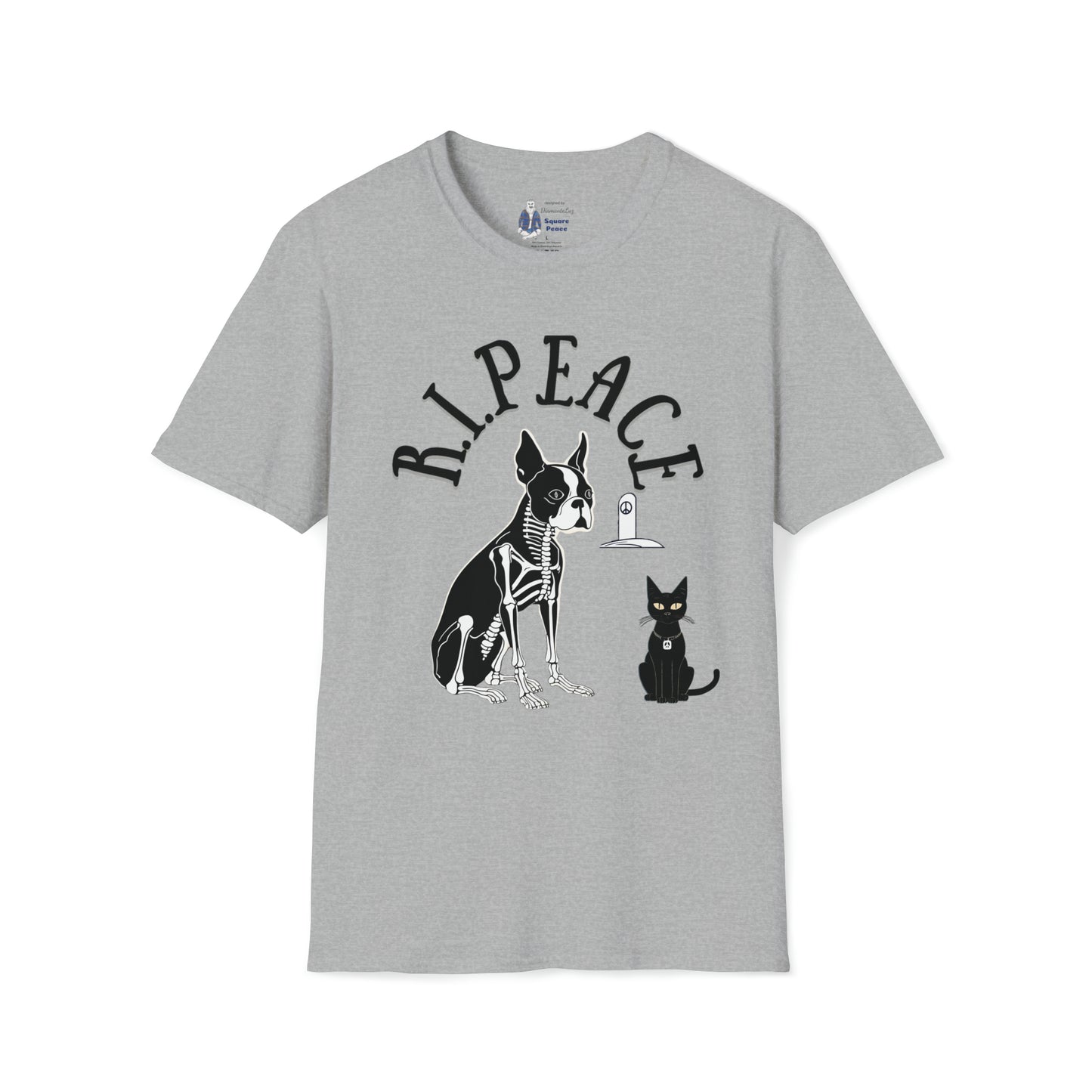 R.I.Peace Boston Terrier T-Shirt for Halloween