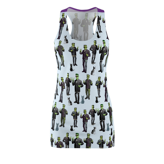 Peace Signs & Franensteins  Sleeveless Racerback Dress for Halloween