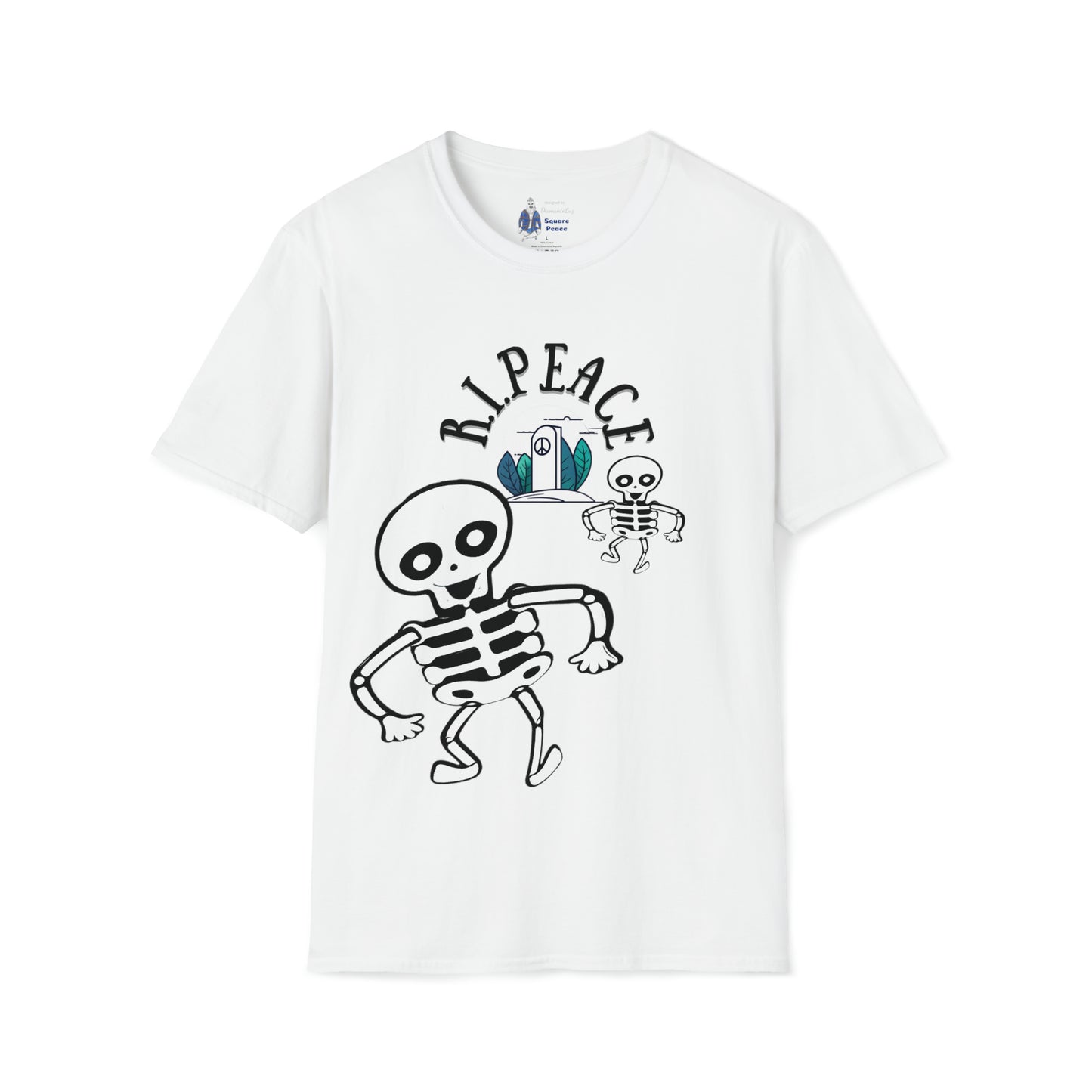 R.I.Peace Dancing Skeletons T-Shirt for Halloween