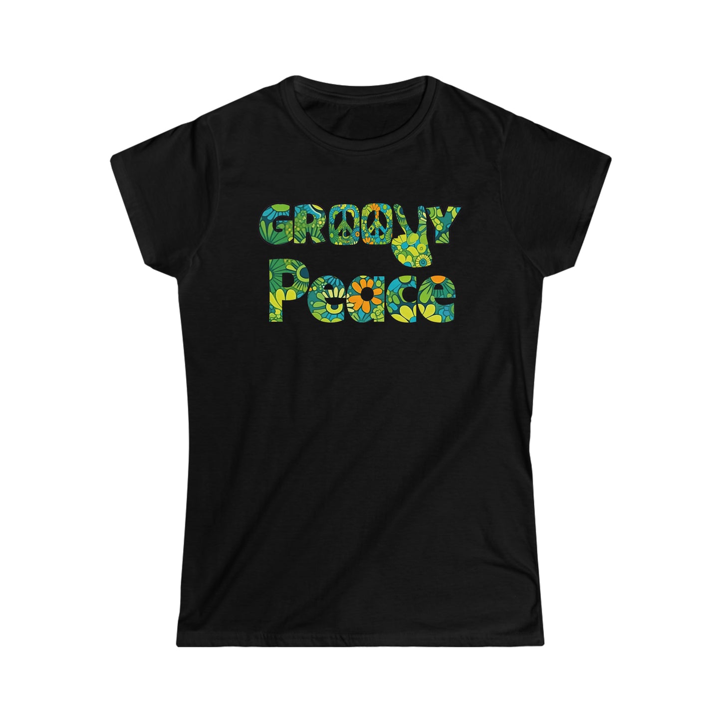 Groovy Peace Women's Softstyle Tee