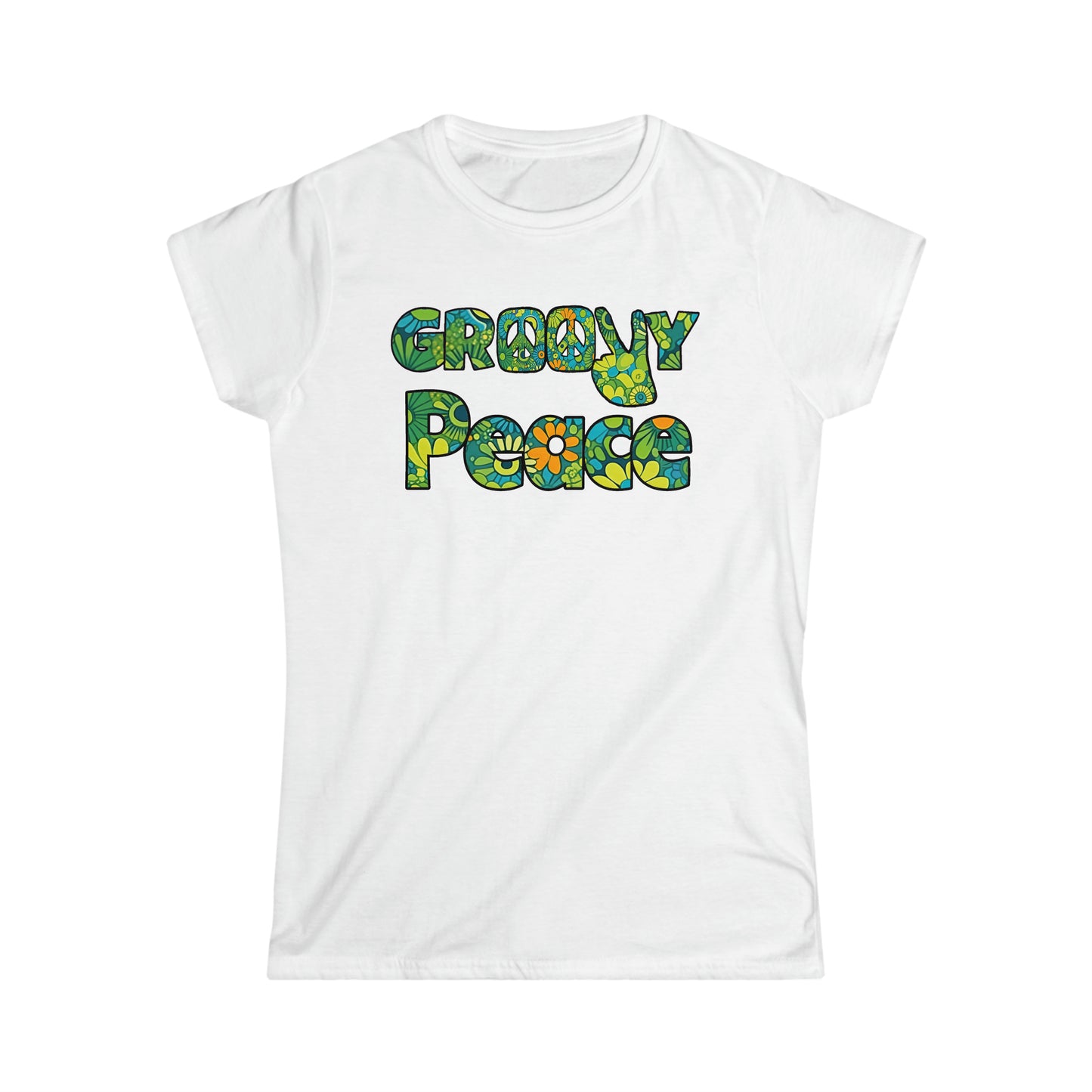 Groovy Peace Women's Softstyle Tee