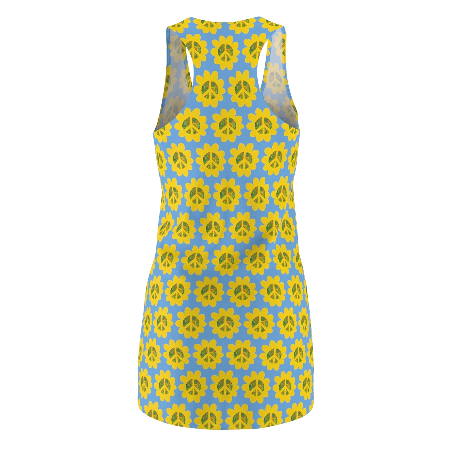 Peace Flower Power Racerback Sleeveless Dress