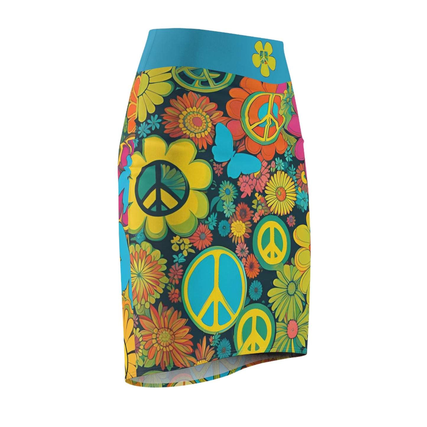 Flower Power Pencil Skirt