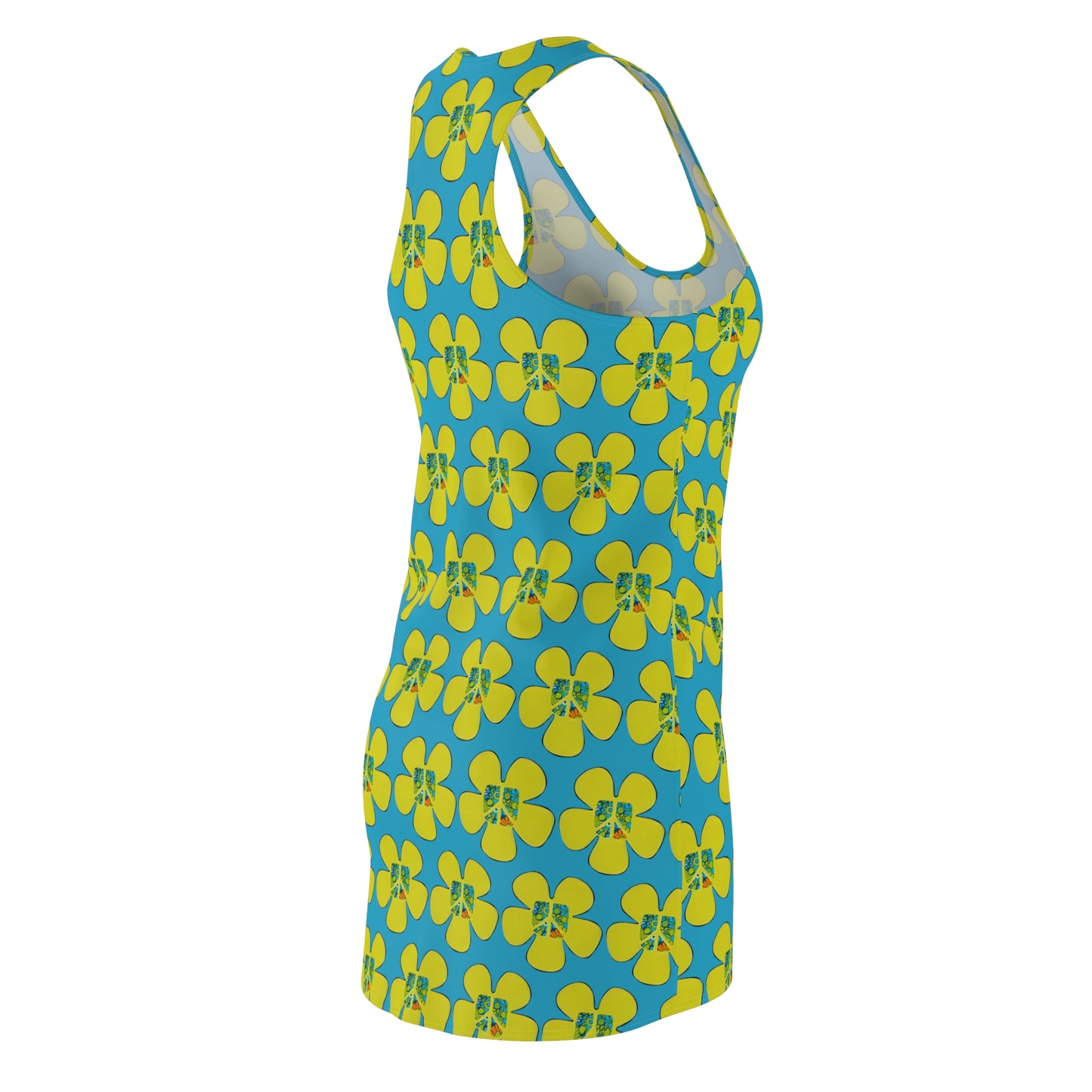 Peace Flower Power Racerback Sleeveless Dress