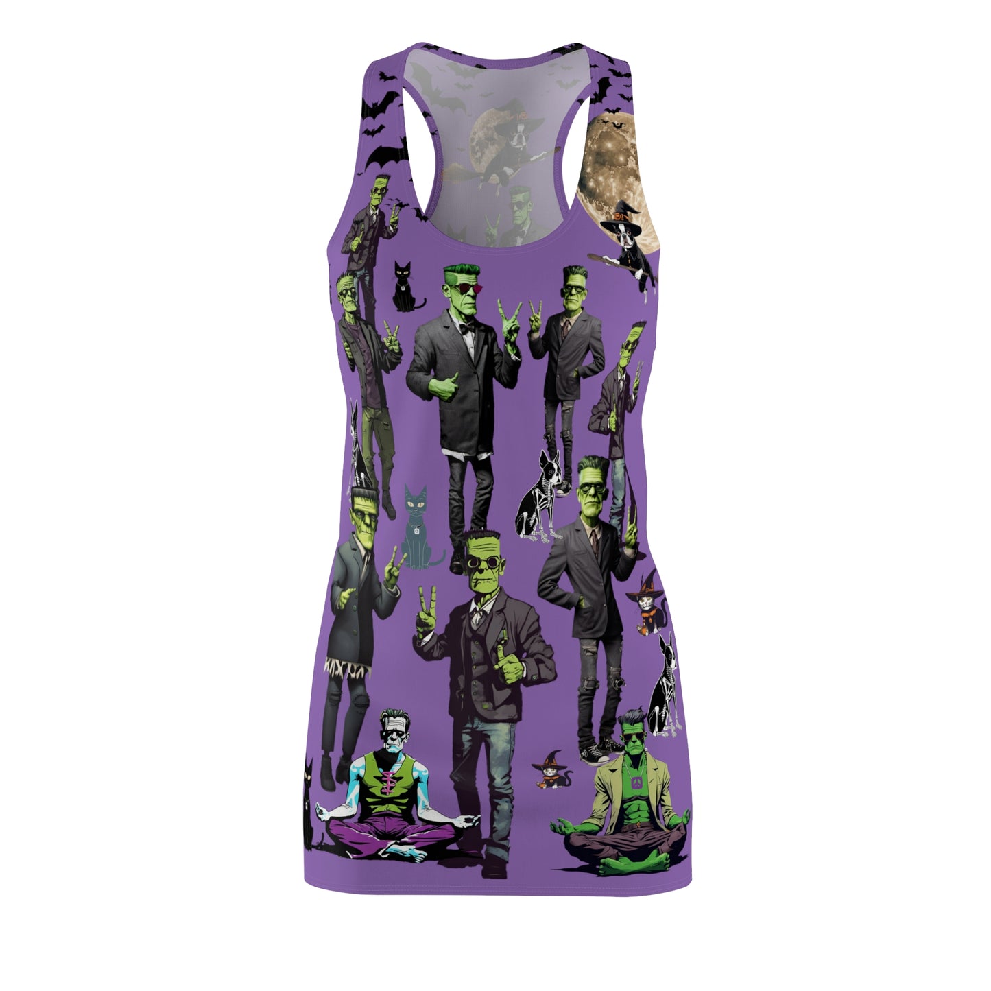 Peace Signs & Franensteins Racerback Sleeveless for Halloween
