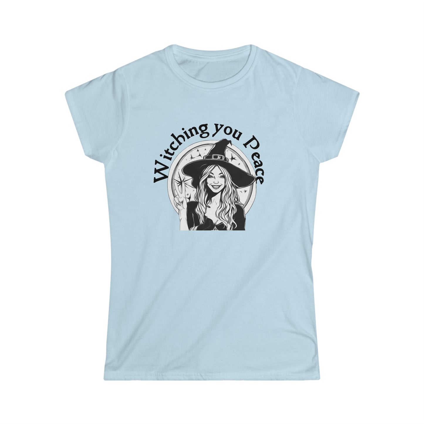 Witching You Peace Women's Softstyle Tee for Halloween