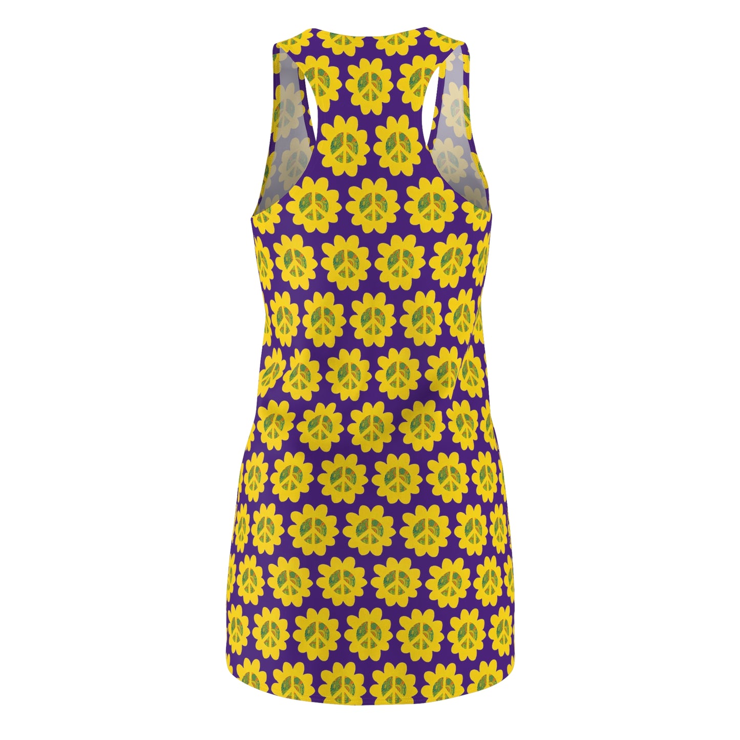 Peace Flower Power Racerback Sleeveless Dress