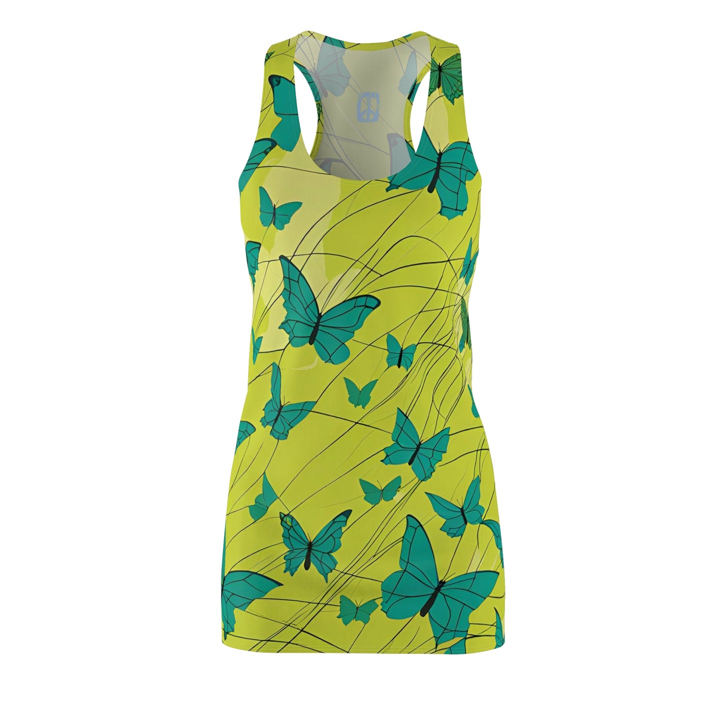 Transformative Peace Butterflies Racerback Sleeveless Slip Dress