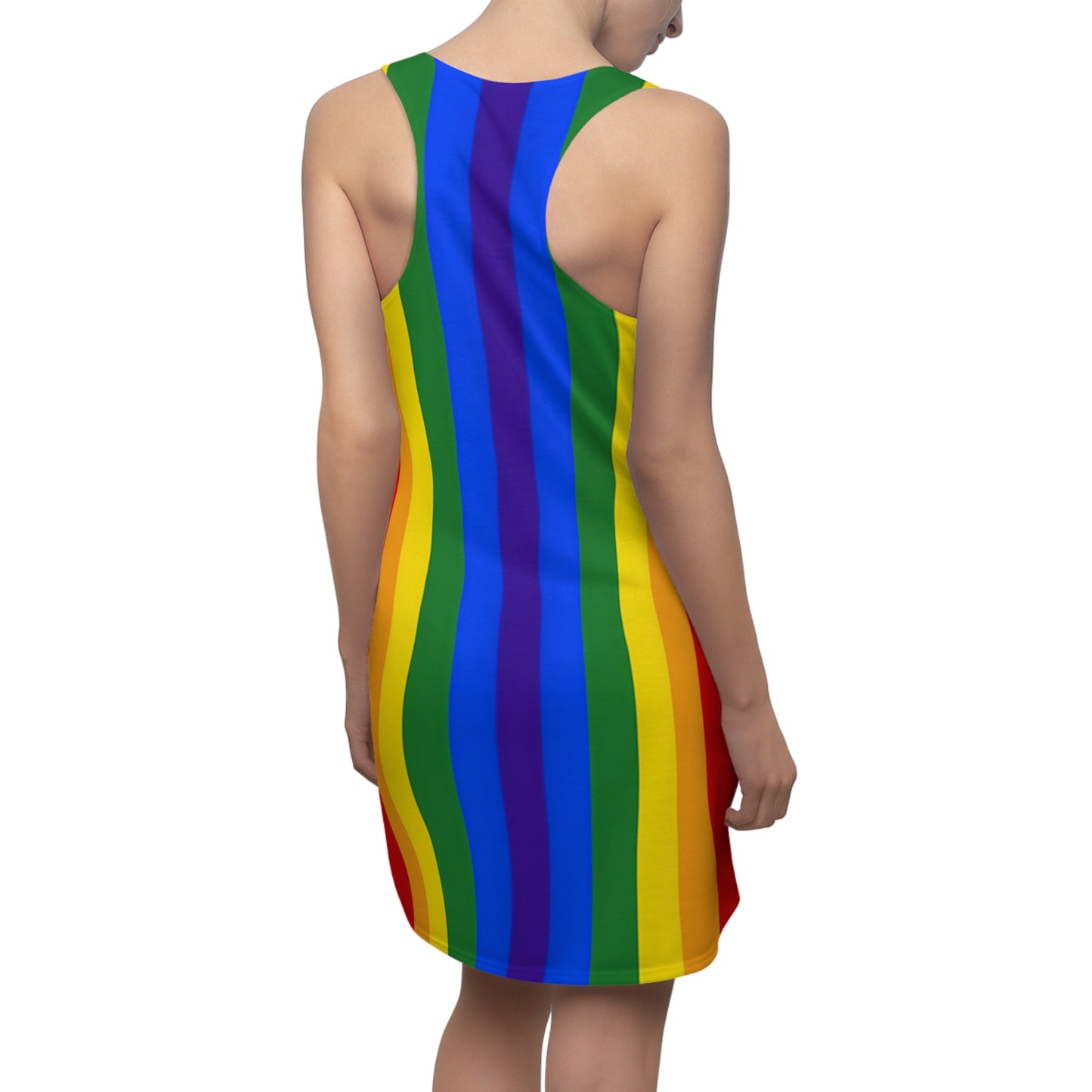 Diverse Peace Pride Racerback Sleeveless Dress