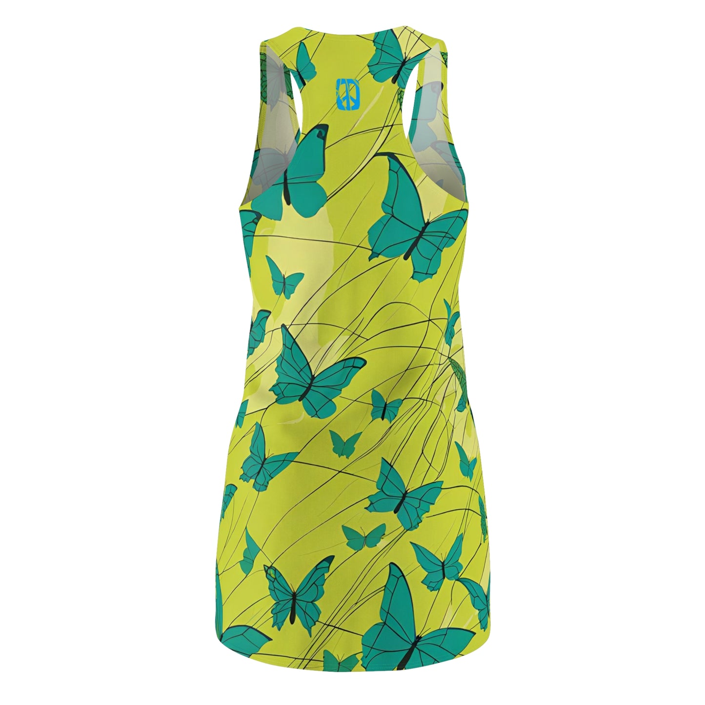 Transformative Peace Butterflies Racerback Sleeveless Slip Dress