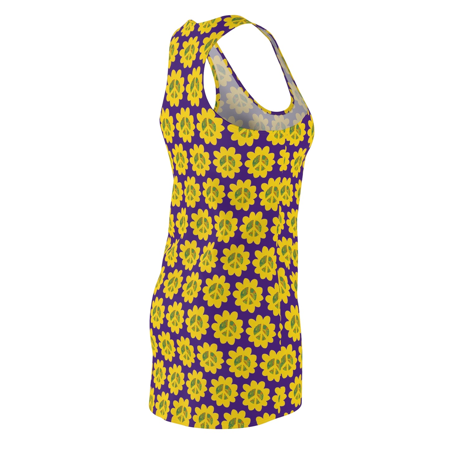 Peace Flower Power Racerback Sleeveless Dress