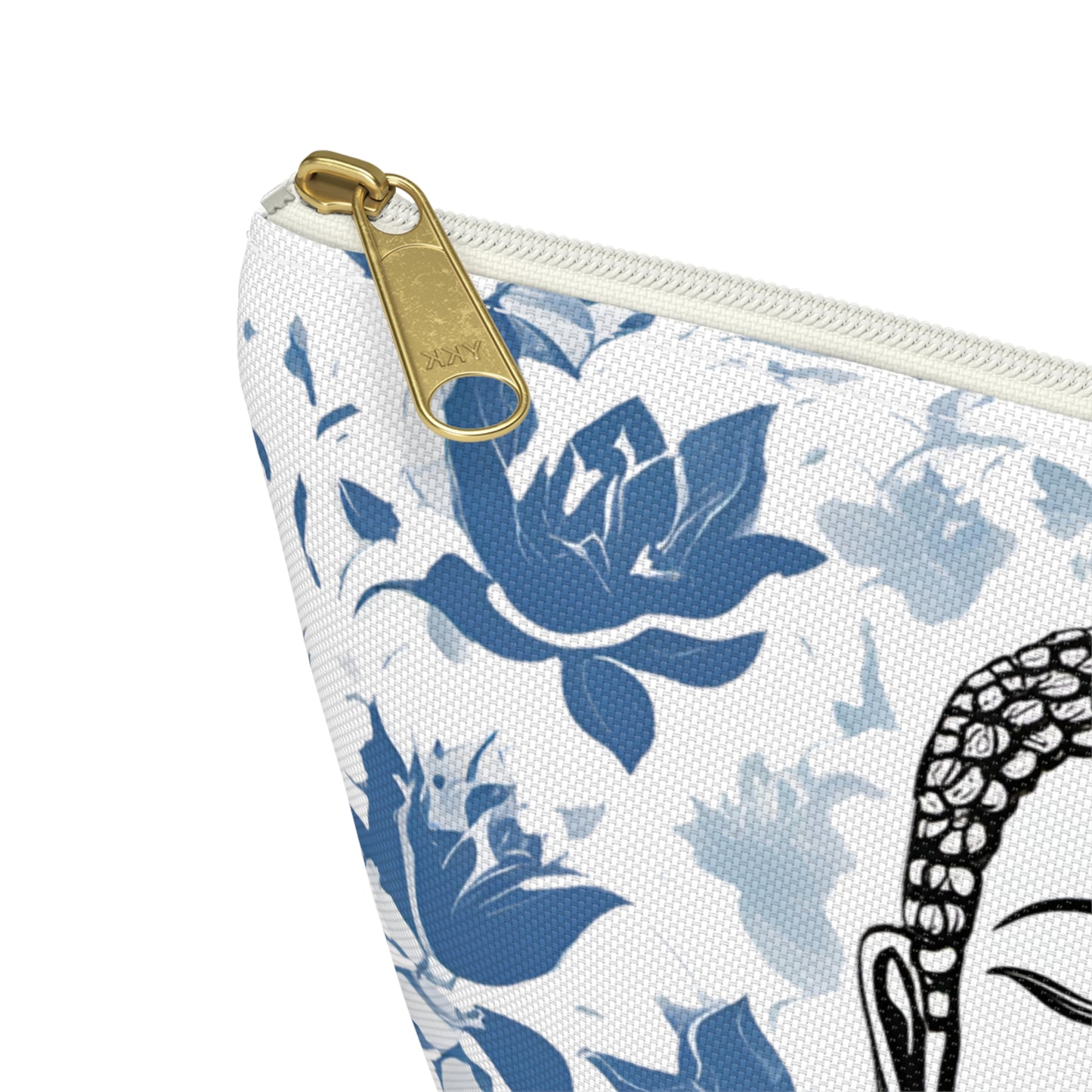 Zen Blue Lotus Buddha Pouch w T-bottom