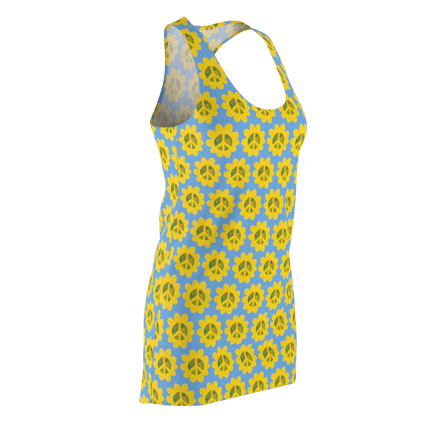 Peace Flower Power Racerback Sleeveless Dress