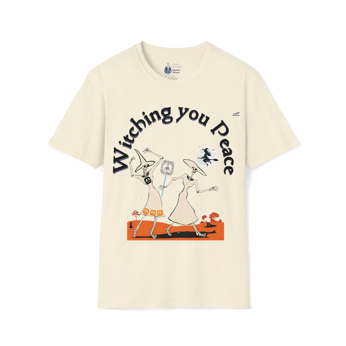 Witching You Peace T-Shirt for Halloween