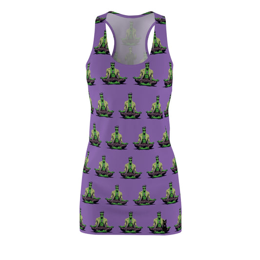 Meditating Frankenstein Racerback Dress for Halloween