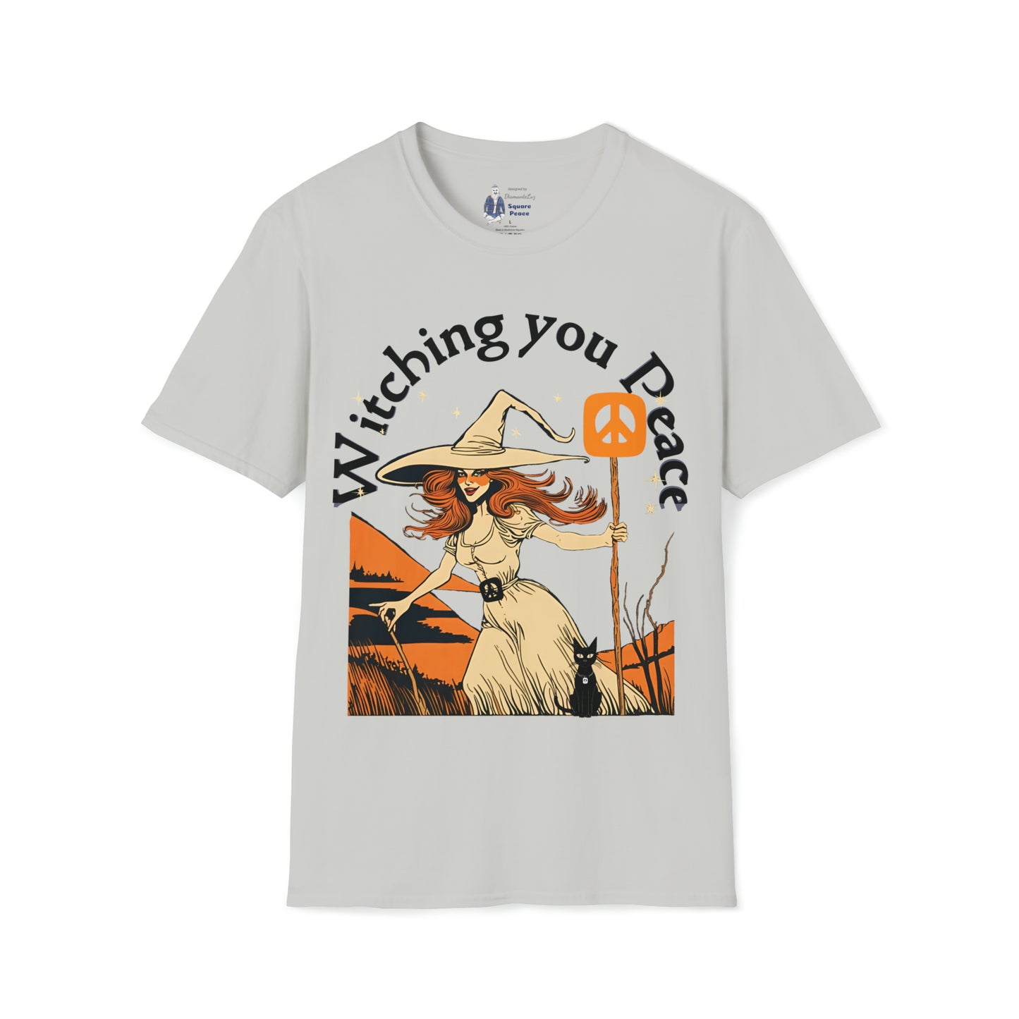 Witching You Peace T-Shirt for Halloween