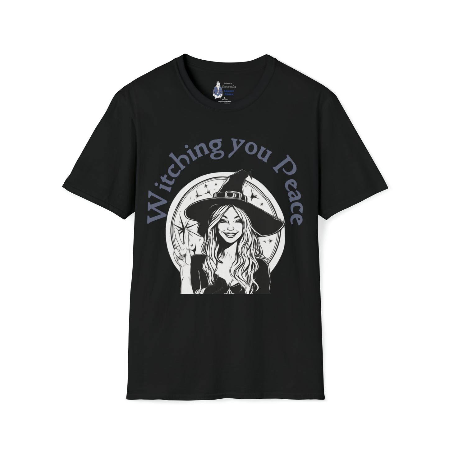 Witching You Peace T-Shirt for Halloween