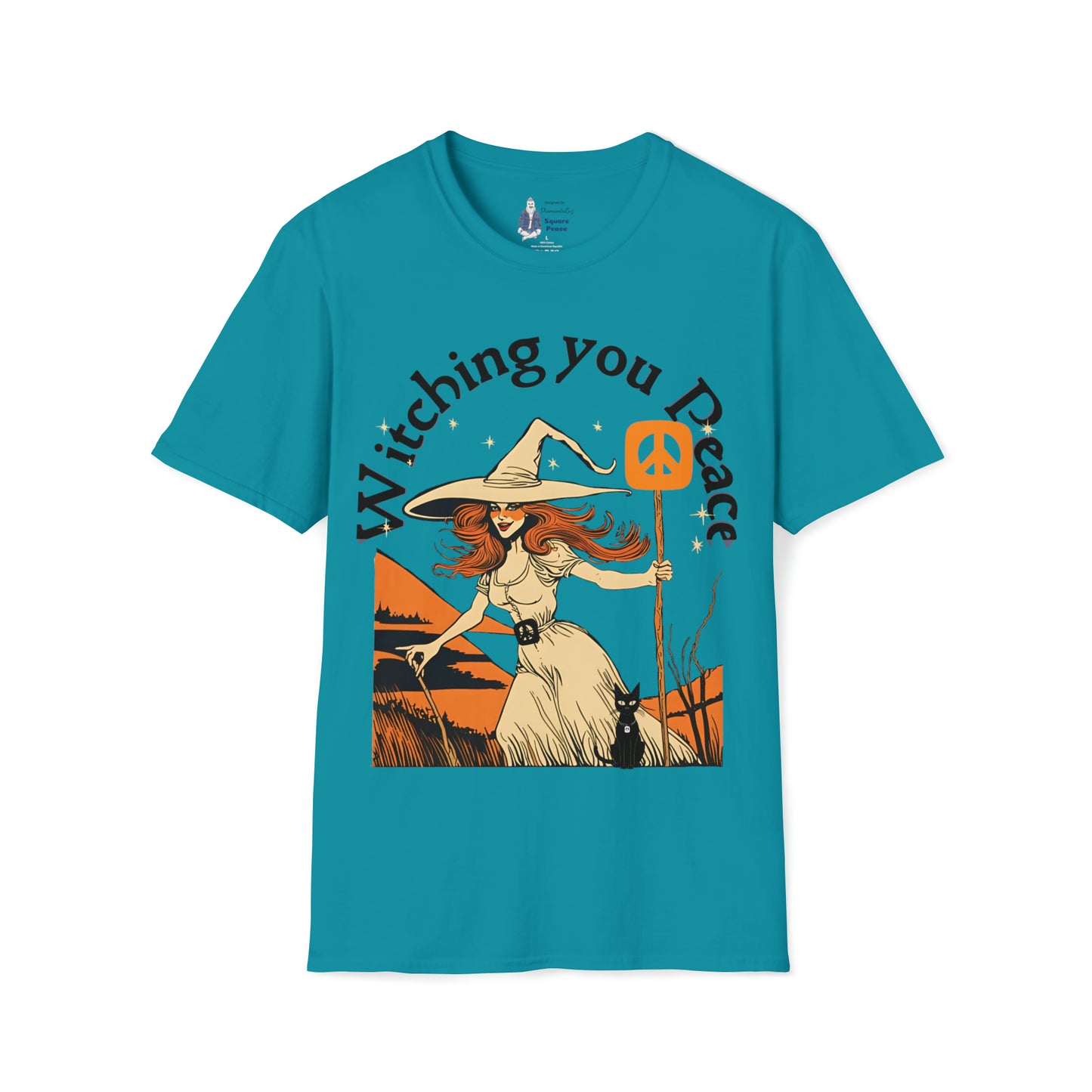 Witching You Peace T-Shirt for Halloween