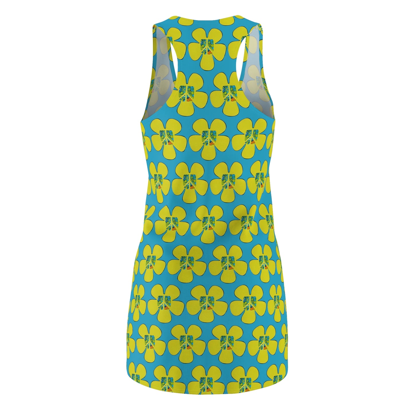 Peace Flower Power Racerback Sleeveless Dress