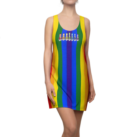 Diverse Peace Pride Racerback Sleeveless Dress