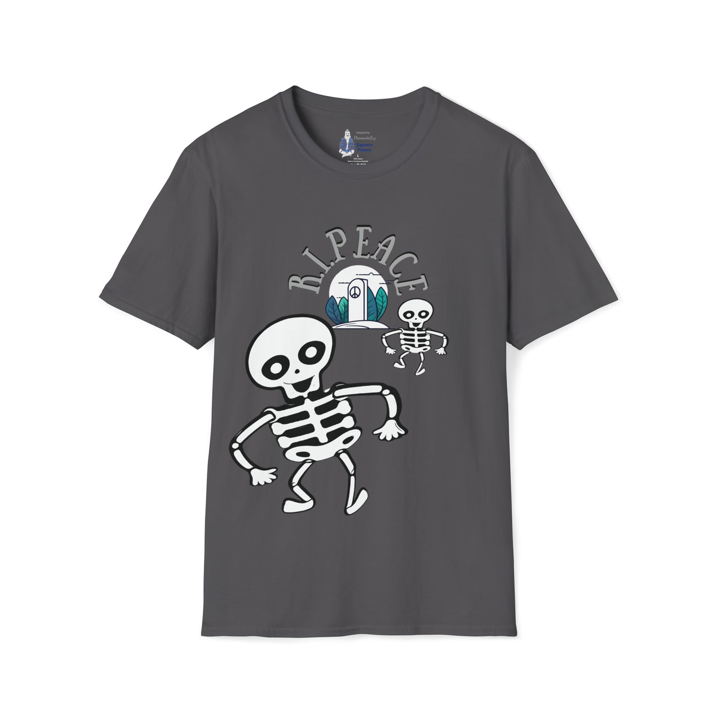 R.I.Peace Dancing Skeletons T-Shirt for Halloween