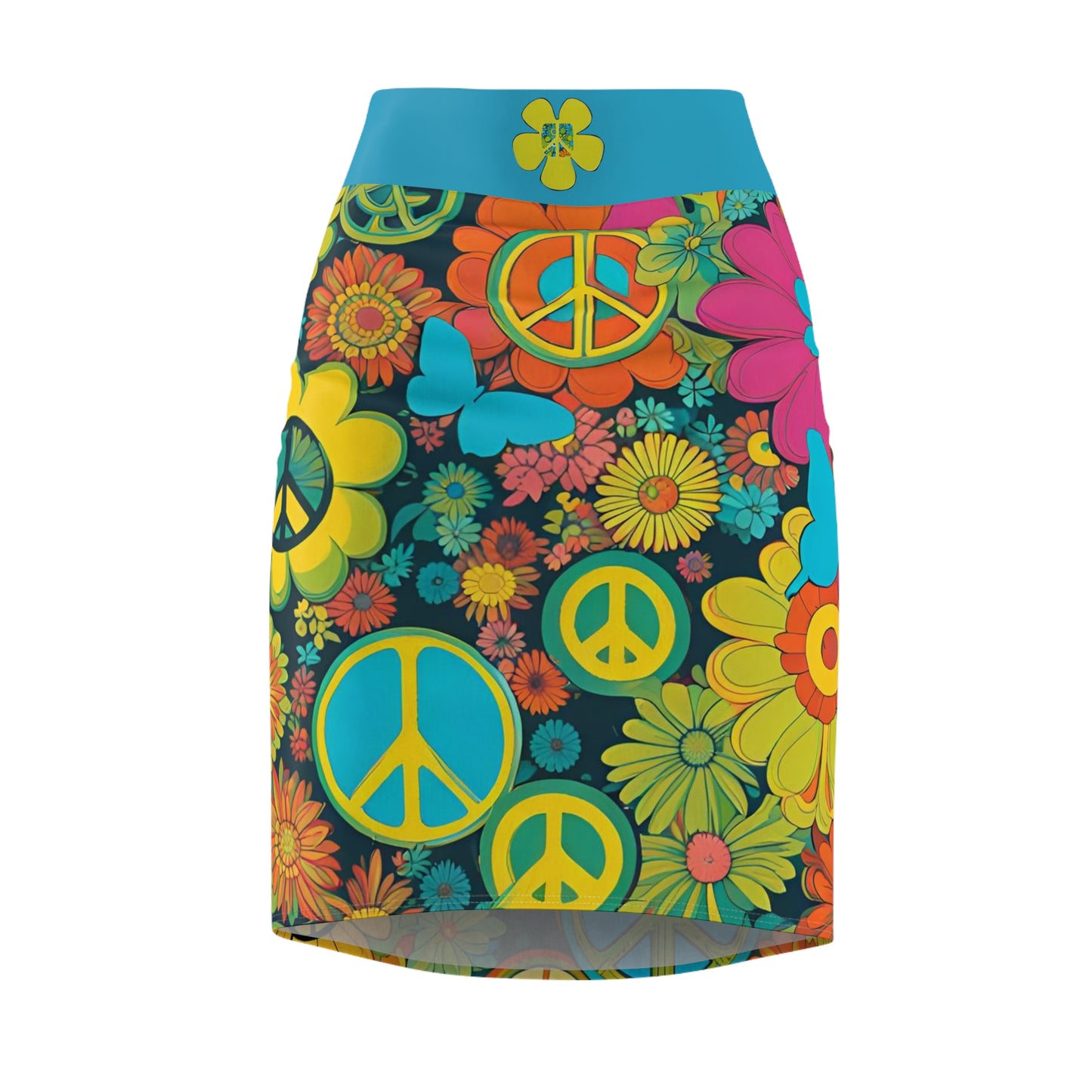 Flower Power Pencil Skirt