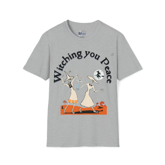 Witching You Peace T-Shirt for Halloween