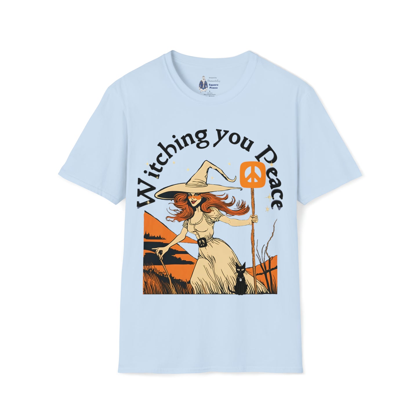 Witching You Peace T-Shirt for Halloween