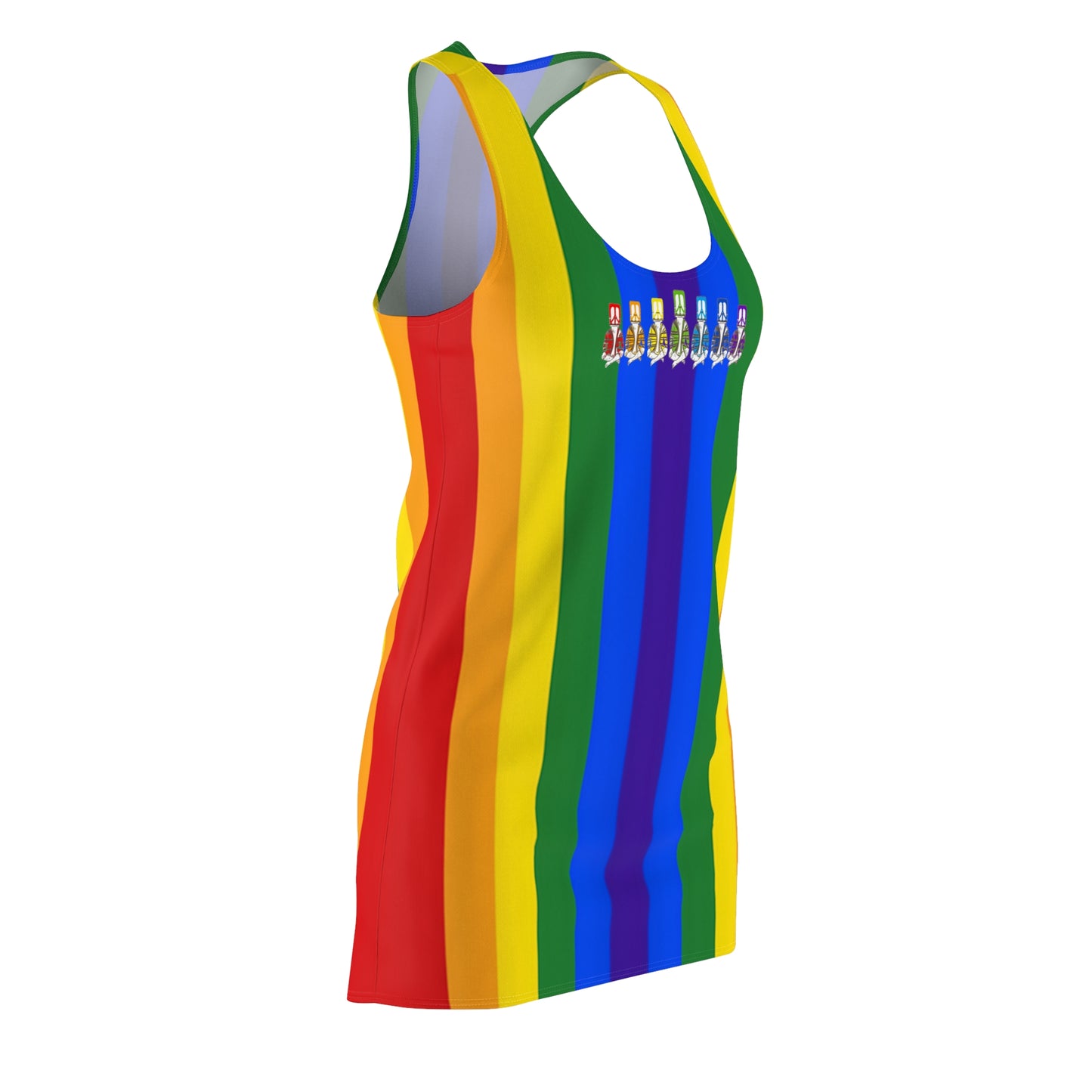 Diverse Peace Pride Racerback Sleeveless Dress